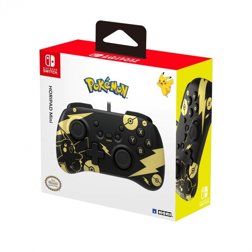 Hori HORIPAD Mini Musta, Kulta Pad-ohjain Nintendo Switch – 4