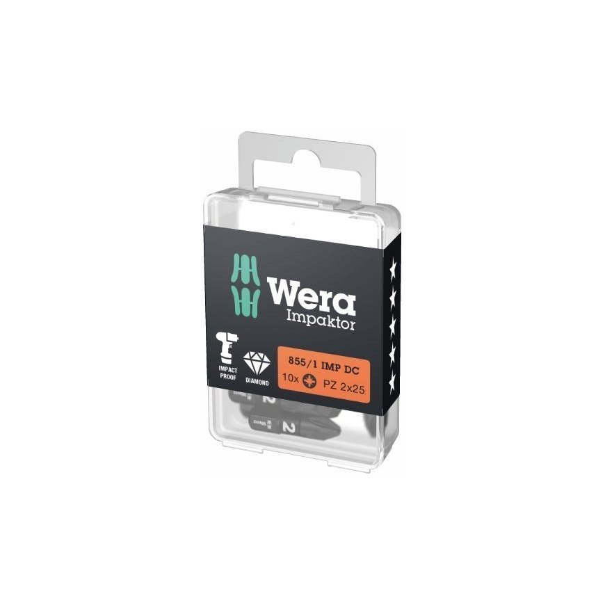 Screwdriver bit WERA 851/1 IMP DC PZ 2 x25 mm – 6