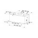Built-in under-cupboard kitchen hood MAAN Fiugi 2 60 310 m3/h, White Built-in under-cupboard kitchen hood MAAN Fiugi 2 60 310 m3/h, White