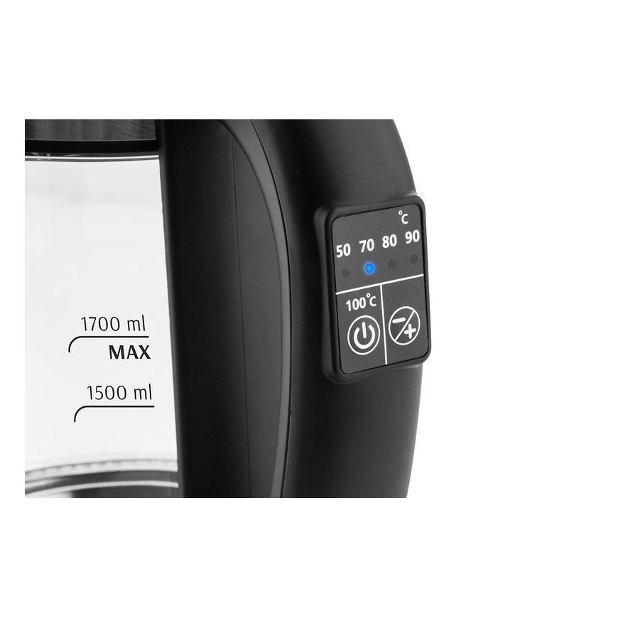 Eta Crystela Digi vedenkeitin 1,7 L 2200 W Musta, Läpinäkyvä – 5
