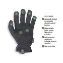Mechanix Wear Gloves Mechanix FastFit® black, size 12/XXL. Ruched cuff, 0.6 mm artificial leather, TrekDry®, touchscreen technol