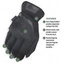 Mechanix Wear Pirštinės Mechanix FastFit® juodos, 12/XXL dydis. Rauktas rankogalis, 0.6 mm dirbtinė oda, TrekDry®, touchscreen t