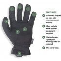 Mechanix Wear Pirštinės Mechanix FastFit® juodos, 12/XXL dydis. Rauktas rankogalis, 0.6 mm dirbtinė oda, TrekDry®, touchscreen t