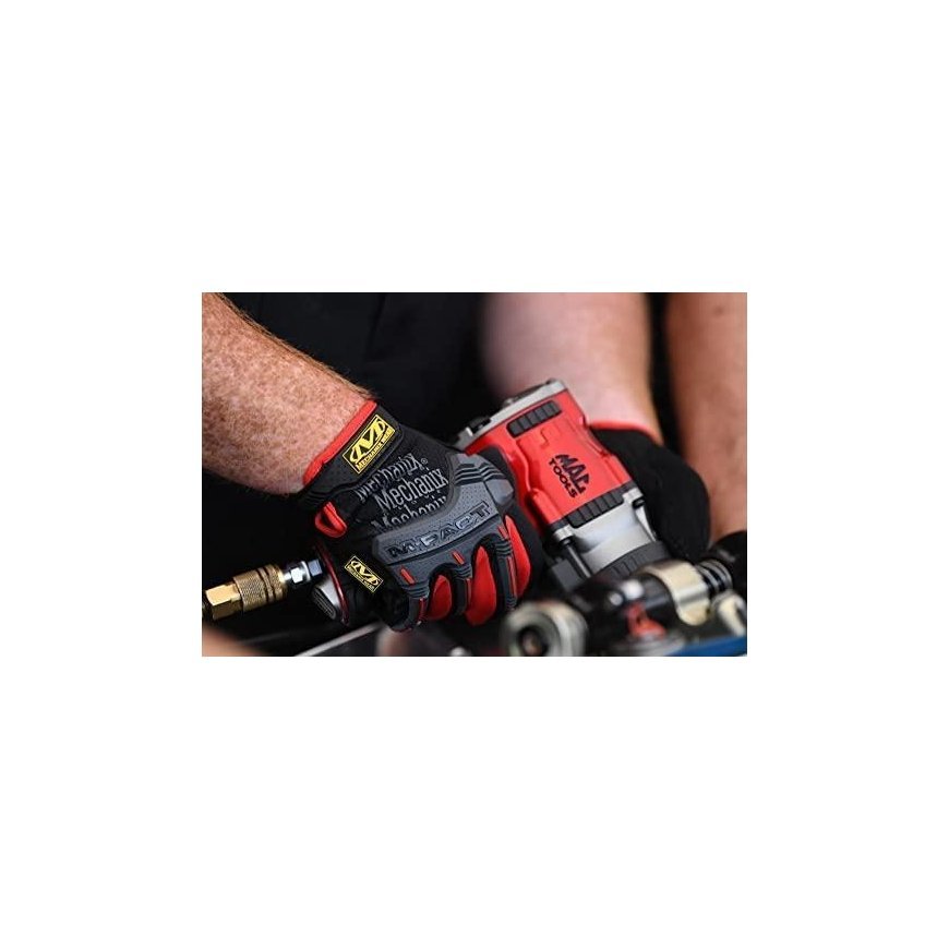 Mechanix Wear Gloves Mechanix M-Pact® 52 black/red 10/L size. Velcro, TrekDry®, Synthetic Leather, Palm, Gear, Armortex®, Finger – 16
