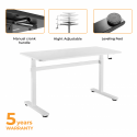 Height-adjustable table Up Up Loki White Height-adjustable table Up Up Loki White