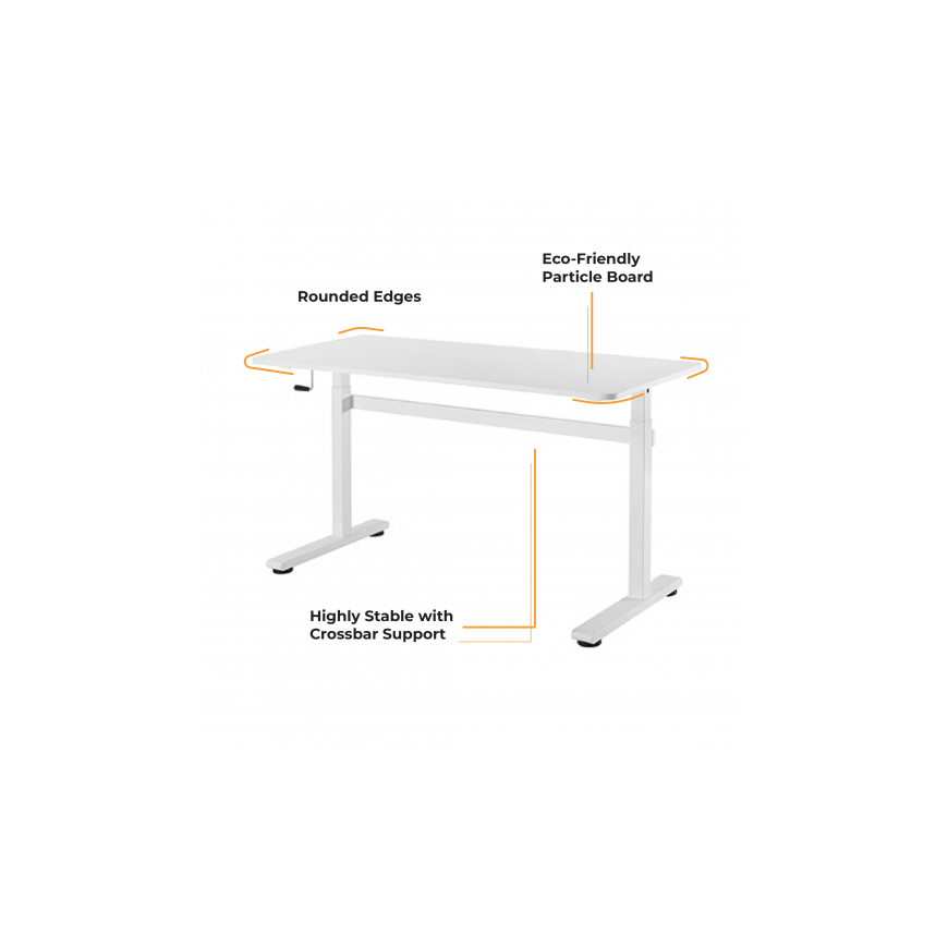 Height-adjustable table Up Up Loki White – 7