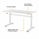 Height-adjustable table Up Up Loki White Height-adjustable table Up Up Loki White
