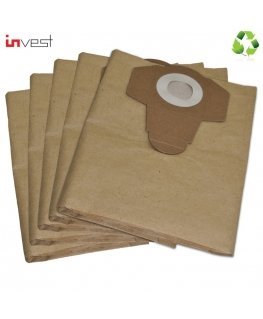 Invest Eco Paper Vacuum Cleaner bags De Longhi / Blaupunkt WD4000 / Einhell / Nilfisk (5pcs.)