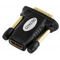 Deltaco HDMI-11 kabeļu spraudņu pāreja 19-pin HDMI DVI-D Melns