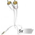 5x in-akustik Star Audio Cable 3,5 mm Jack Plug Cinch 3,0 m 5x in-akustik Star Audio Cable 3,5 mm Jack Plug Cinch 3,0 m