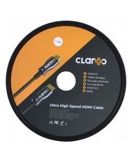 CLAROC HDMI CABLE FIBER OPTIC AOC, 2.1, 8K, 15M