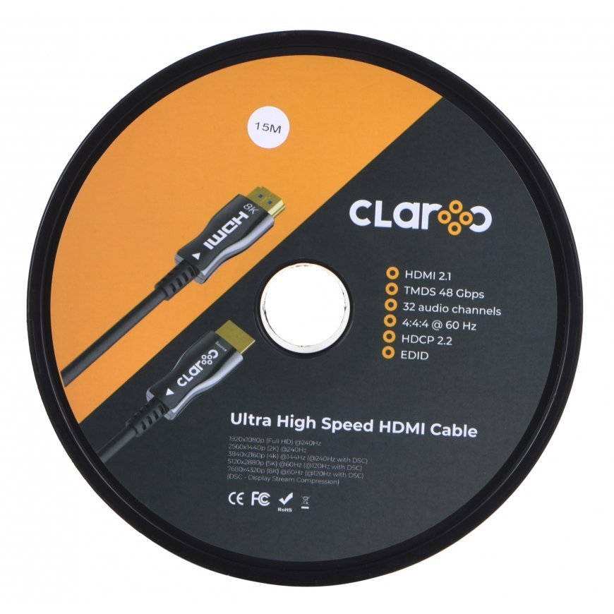 CLAROC HDMI CABLE FIBER OPTIC AOC