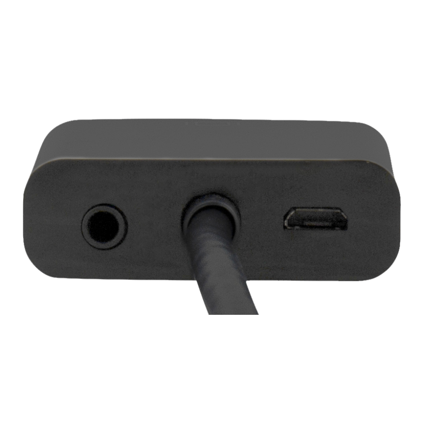 HDMI - VGA adapter DELTACO 1920x1080 60Hz, 0.2m, black / HDMI-VGA7 / 00100028 – 2