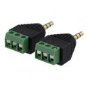 Deltaco TBL-1007 гендерный адаптер 3.5mm 2-pin Terminal Черный Deltaco TBL-1007 гендерный адаптер 3.5mm 2-pin Terminal Черный