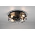 Trio Trondheim fan lamp 48 cm, 4 x E27, matt black Trio Trondheim fan lamp 48 cm, 4 x E27, matt black