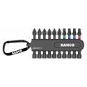 Bahco Smūginių antgalių 50mm komplektas 10vnt, su karabinu, PH,PZ,TORX Bahco Smūginių antgalių 50mm komplektas 10vnt, su karabinu, PH,PZ,TORX