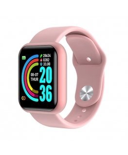 iWear M8 Fitnesa Viedpulkstenis ar Full Touch 1.3'' IPS displeju Asinsspiediena & Pulsa mēr. / Soc. tīkliem Rozā