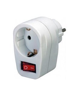 Power strip, 1xCEE 7/4, 1xCEE 7/7, switch Brennenstuhl white / GT-468