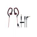Audio-Technica ATH-CKP200RD kuulokkeet ja kuulokemikrofoni Langallinen Ear-hook Musta, Punainen