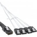 InLine Mini SAS - 4x SATA Crossover Forward OCF cable, 0.75 m, black InLine Mini SAS - 4x SATA Crossover Forward OCF cable, 0.75 m, black