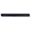 Intracom INTELLINET 720328 Intellinet Blank 24-port panel for Keystone Jack 1U 19 with cable organizer