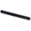Intracom INTELLINET 720328 Intellinet Blank 24-port panel for Keystone Jack 1U 19 with cable organizer