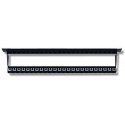 Intracom INTELLINET 720328 Intellinet Blank 24-port panel for Keystone Jack 1U 19 with cable organizer