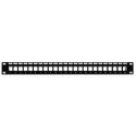 Intracom INTELLINET 720328 Intellinet Blank 24-port panel for Keystone Jack 1U 19 with cable organizer