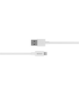 Under_Develo Lightning cable DELTACO USB-A -Lightning, 2m, Apple C189 chipset, MFi, FSC labeled packaging, white / IPLH-402
