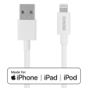 Under_Develo Lightning cable DELTACO USB-A -Lightning, 2m, Apple C189 chipset, MFi, FSC labeled packaging, white / IPLH-402 Under_Develo Lightning cable DELTACO USB-A -Lightning, 2m, Apple C189 chipset, MFi, FSC labeled packaging, white / IPLH-402