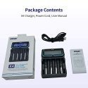 Battery charger XTAR X4 for 18650 AA AAA cell ni-MH li-ion 4 places Battery charger XTAR X4 for 18650 AA AAA cell ni-MH li-ion 4 places