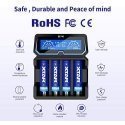 Battery charger XTAR X4 for 18650 AA AAA cell ni-MH li-ion 4 places Battery charger XTAR X4 for 18650 AA AAA cell ni-MH li-ion 4 places