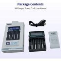 Battery charger XTAR X4 for 18650 AA AAA cell ni-MH li-ion 4 places Battery charger XTAR X4 for 18650 AA AAA cell ni-MH li-ion 4 places