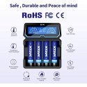 Battery charger XTAR X4 for 18650 AA AAA cell ni-MH li-ion 4 places Battery charger XTAR X4 for 18650 AA AAA cell ni-MH li-ion 4 places