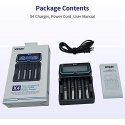 Battery charger XTAR X4 for 18650 AA AAA cell ni-MH li-ion 4 places Battery charger XTAR X4 for 18650 AA AAA cell ni-MH li-ion 4 places