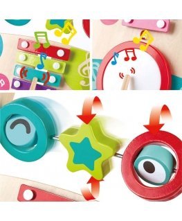 Hape Toys My First Musical Walker vaikštynė kūdikiui Multi spalvos