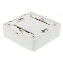 Wall socket, surface UTP, 2xRJ45, Cat6 DELTACO white / VR-34 Wall socket, surface UTP, 2xRJ45, Cat6 DELTACO white / VR-34