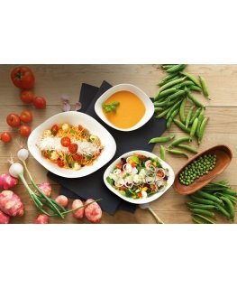 Villeroy & Boch Vapiano trio bowl -kulhosetti, 6-osainen, valkoinen