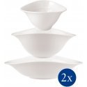 Villeroy & Boch Vapiano trio bowl -kulhosetti, 6-osainen, valkoinen Villeroy & Boch Vapiano trio bowl -kulhosetti, 6-osainen, valkoinen