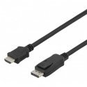 Cable DELTACO DisplayPort to HDMI, 4K UHD, 3m, black / DP-3030-K / 00110013