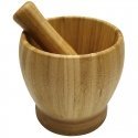KING HOFF bamboo canister with pestle KH 1616 KING HOFF bamboo canister with pestle KH 1616