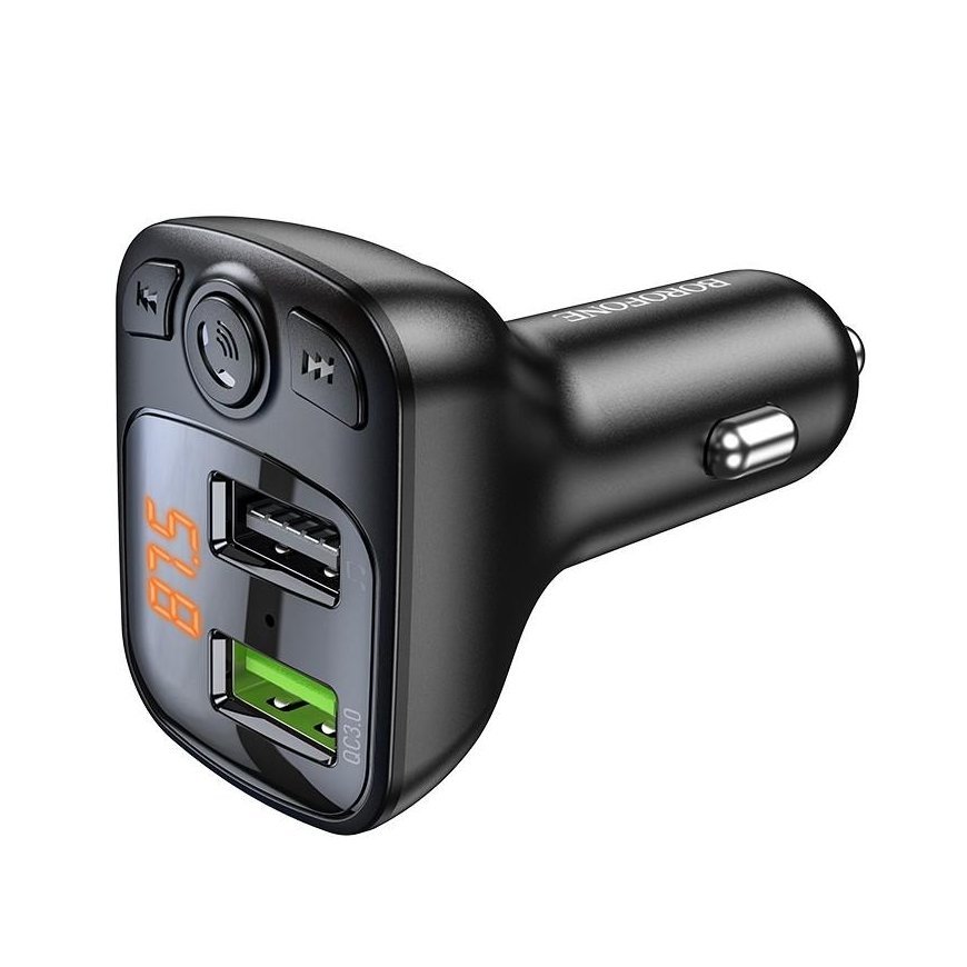 Borofone BC41 Bluetooth MP3 grotuvas/FM bangų moduliatorius (laisvų rankų įranga, Micro SD, QC3.0 USB-A, USB-A 5V/1A) – 2