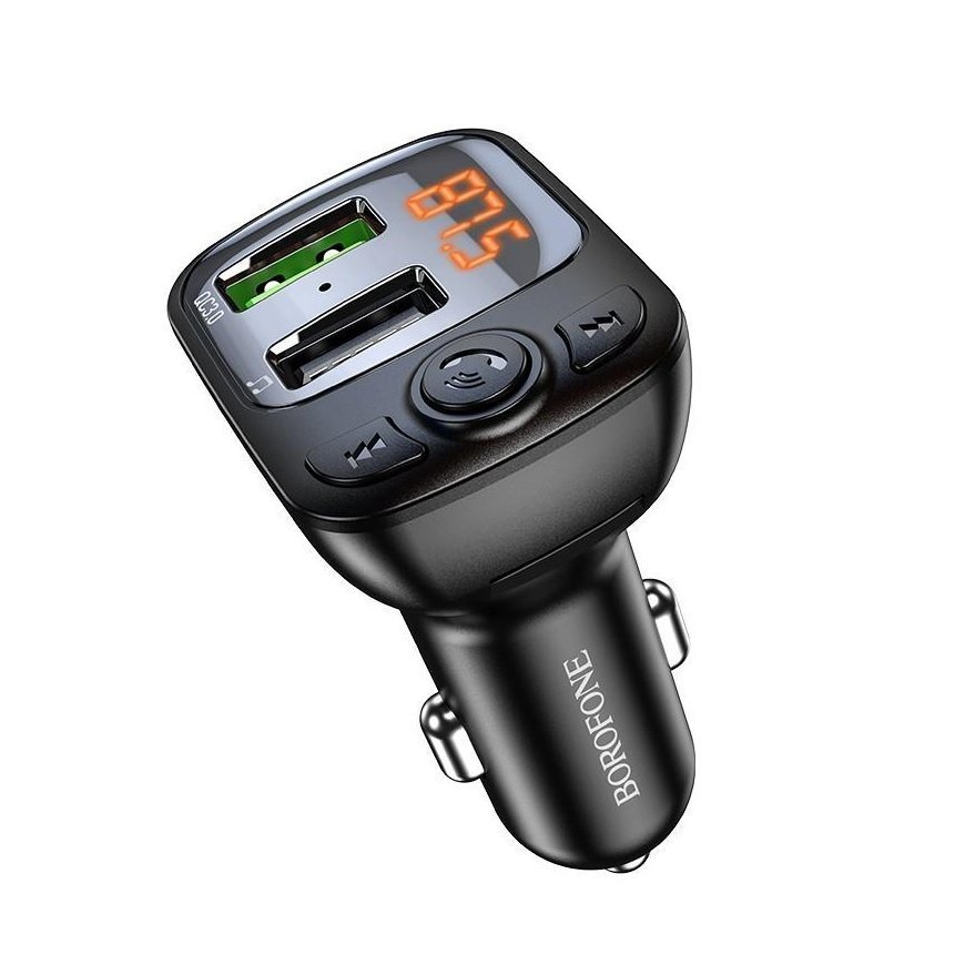 Borofone BC41 Bluetooth MP3 player/FM wave modulator (hands-free, Micro SD, QC3.0 USB-A, USB-A 5V/1A) – 3