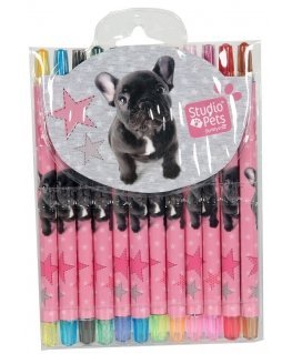 Paso PEI-3230 Studio Pets 12pcs Rotate Crayons
