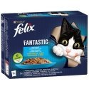Felix Fantastic zivju garšas želejā ar tunci, lasi, mencu un plekstu - 340g (12x85g) Felix Fantastic zivju garšas želejā ar tunci, lasi, mencu un plekstu - 340g (12x85g)