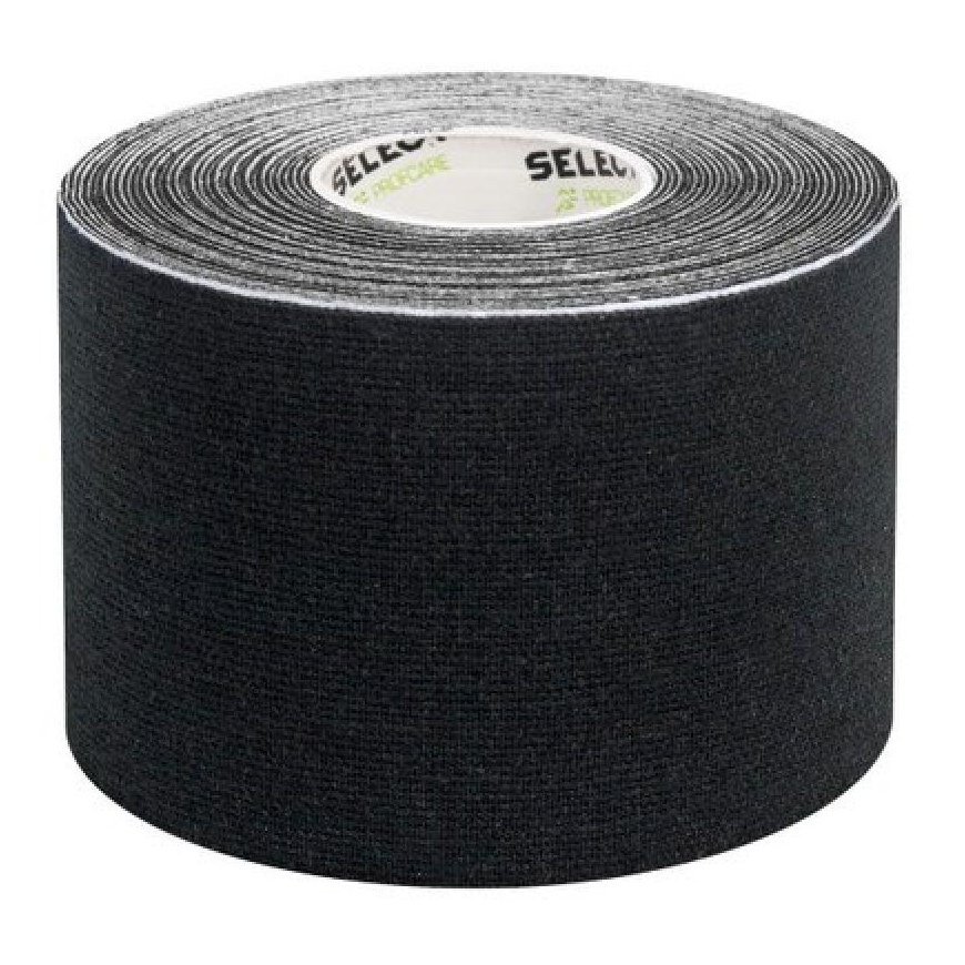 Kinesiological tape Select K-Tape, black 5 cm X 5 m – 6