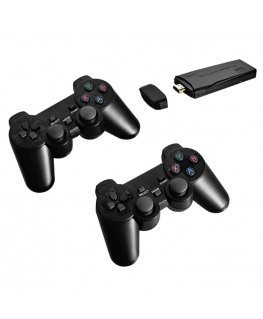 Riff PK-09 64GB TV Box HD 4K žaidimų HDmi Stick su 2x Wi-Fi valdikliais ir kelių platformų 8-64bit 4000 žaidimais