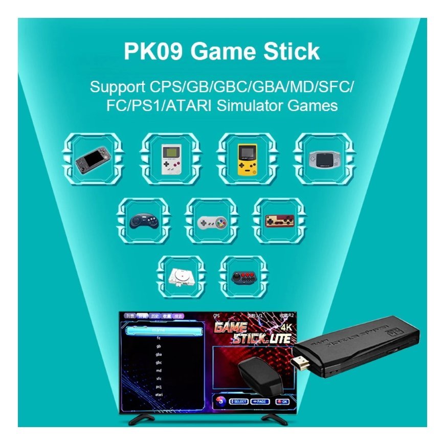 Riff PK-09 64GB TV Box HD 4K Игровая Hdmi Приставка с 2x Wi-Fi Контроллерами & Мульти Платформа 8-64bit 4000 Игр – 4