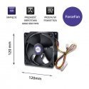 Qoltec 50714 ForceFan 6000 RPM ventilaator | 120 mm | 12V Qoltec 50714 ForceFan 6000 RPM ventilaator | 120 mm | 12V