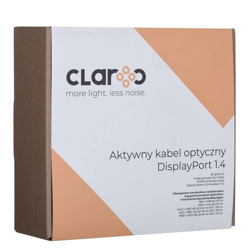 CLAROC CABLE FIBER OPTIC DP 1.4, AOC, 8K@60HZ, 15M